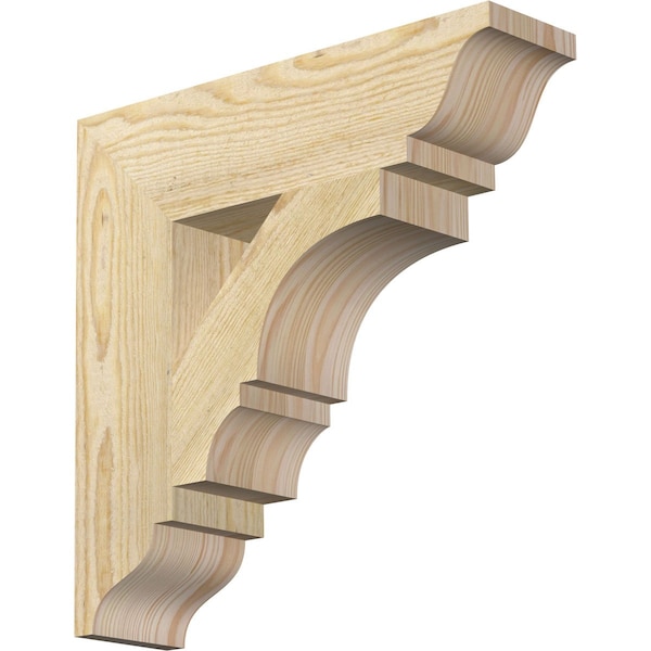 Ekena Millwork Balboa Traditional Rough Sawn Bracket, Douglas Fir, 4"W x 16"D x 16"H BKT04X16X16BOA01RDF - main